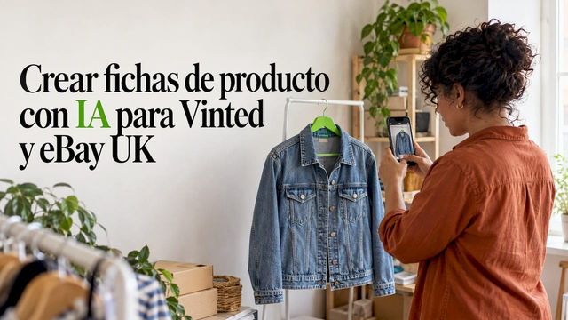 Crear fichas de producto con IA para Vinted y eBay UK