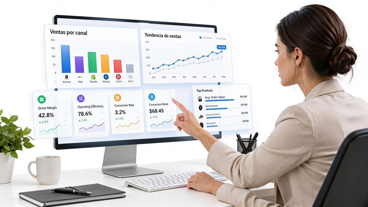Dashboard de ventas: KPIs para multicanal