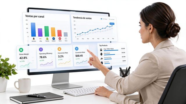 Dashboard de ventas: KPIs para multicanal