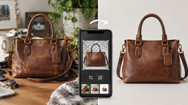 Editor de fotos con IA para productos de segunda mano