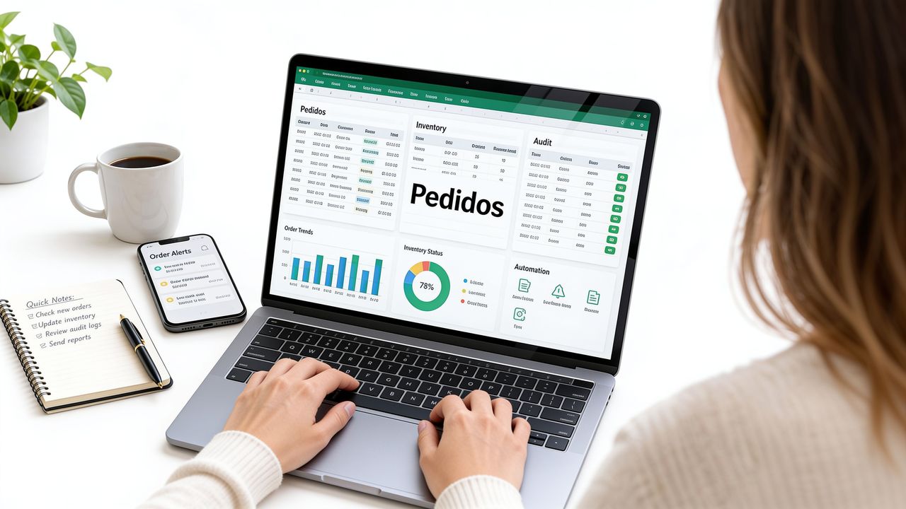 Gestión de pedidos en Excel