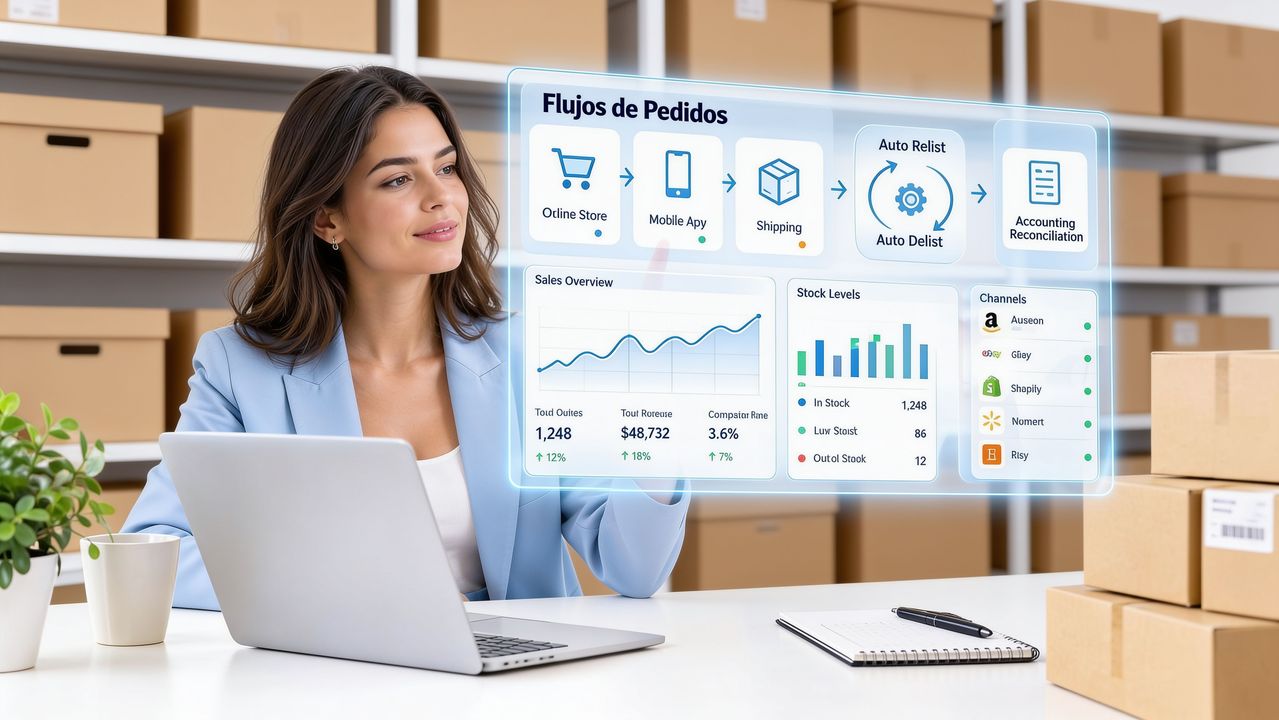 Gestión de pedidos multicanal sin sobreventas ni descuadres