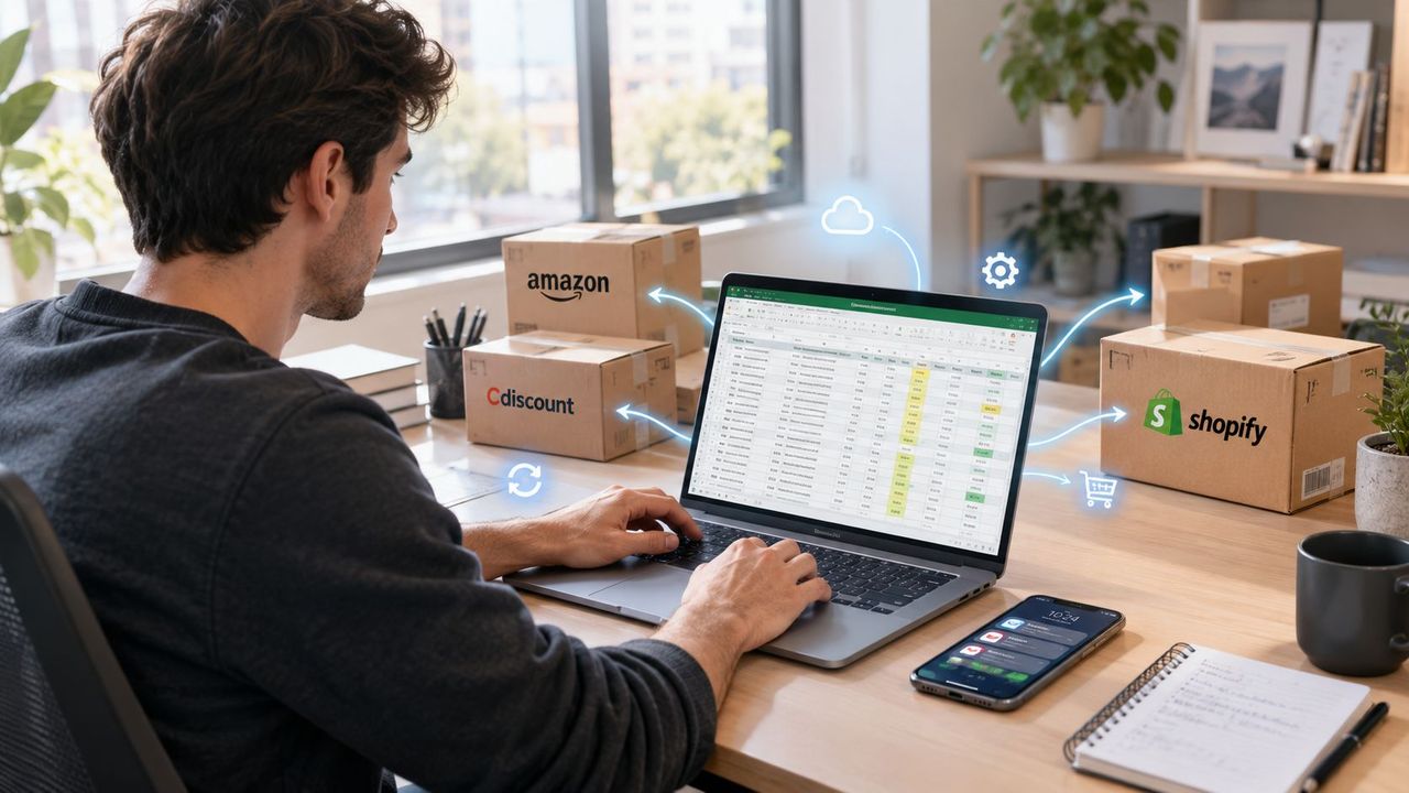 Gestion de stock Excel pour la multi-marketplace