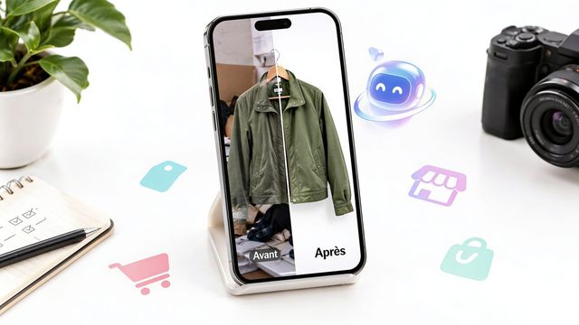 IA retouche photo en ligne : guide pour vendeurs pro