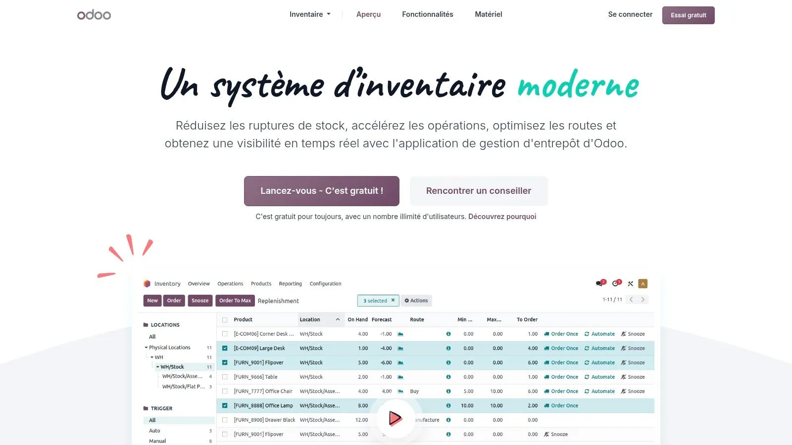 Odoo Inventory