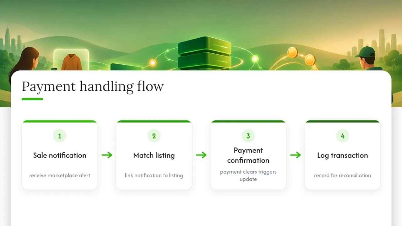 Payment confirmation inventory update workflow