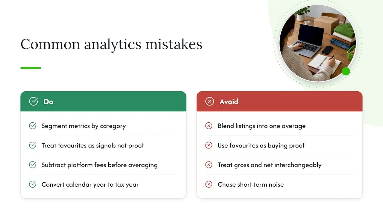 Five common Vinted analytics mistakes
